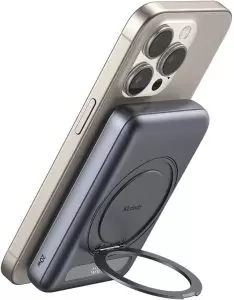 MC-8371 10000mAh - 20W Dahili 360° Halka Standlı Metal Ultra İnce Manyetik Powerbank