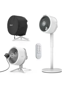 FlexBreeze Portatif Fan, İç Ve Dış Mekanlara Uygun, Şarj Edilebilir, Buhu Aparatlı, Kumandalı, 24 Saate Kadar Şarjlı Kullanım