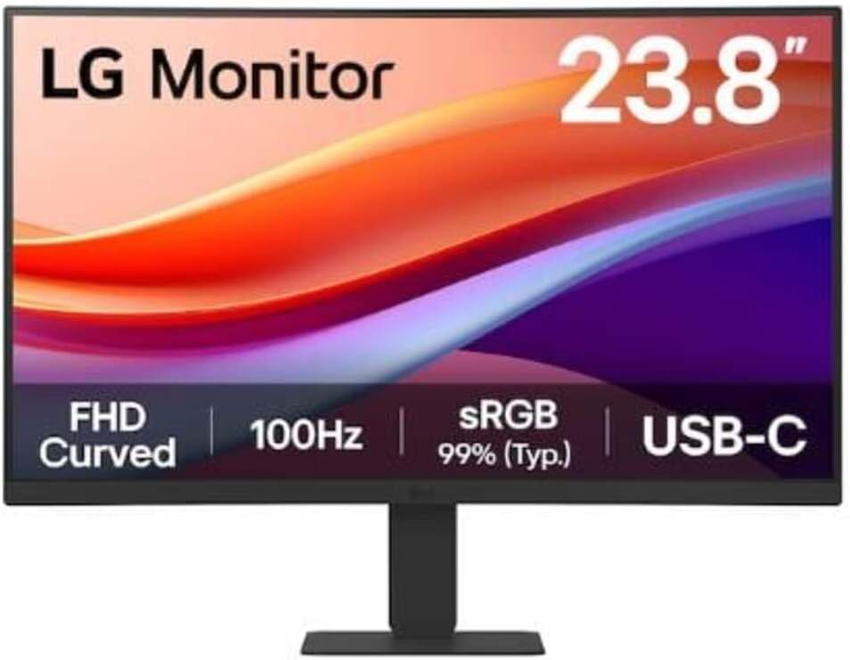 LG 23.8 24U421A-B FHD 5MS 100HZ HDMI USB-C CURVED