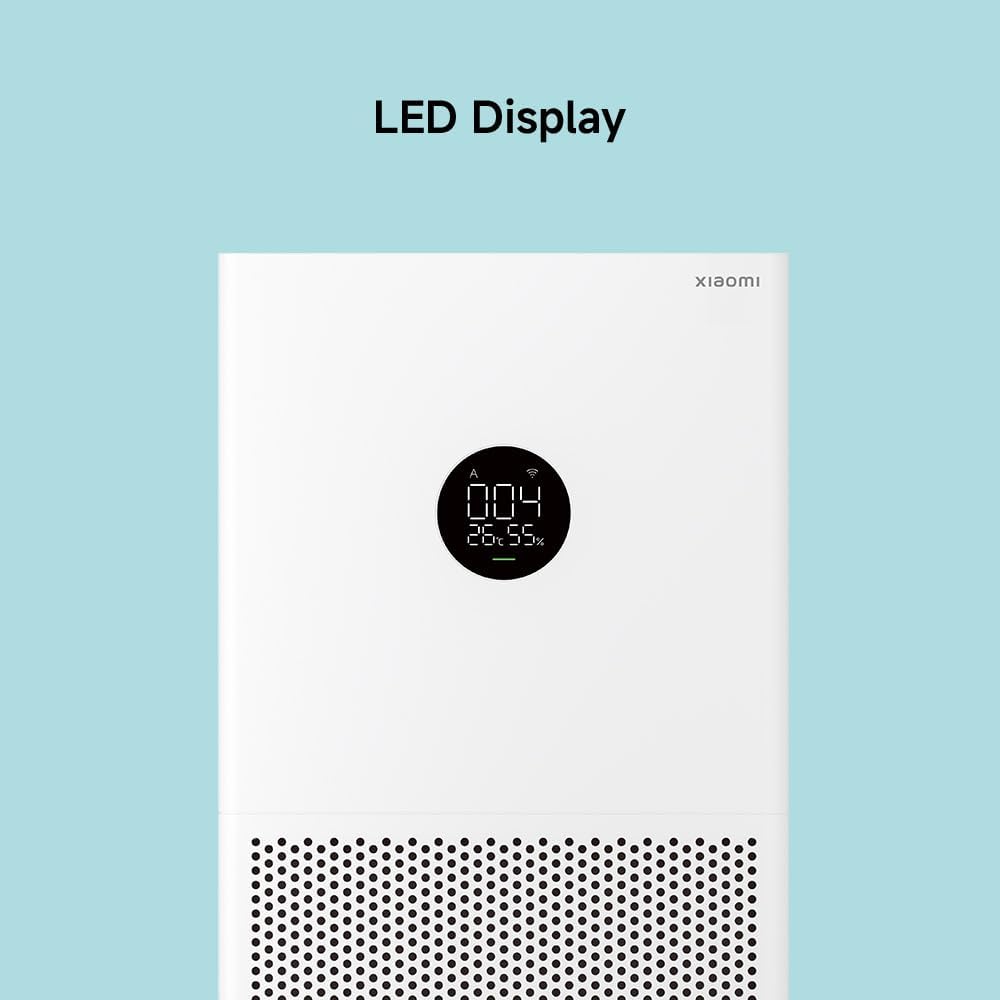 Xiaomi Smart Air Purifier 4 Lite hava temizleyici (,97 hayvan tüyleri, polen, toz, virüsler ve aerosole: PCADR 360m³/h, FCADR 120m³/h, 43m², dokunmatik ekran, uygulama ve ses kontrolü için optimum)