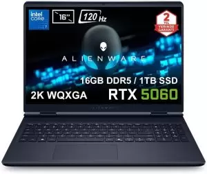 Dell Alienware 16 Aurora Intel Core 7-240H 16GB DDR5 1TB SSD RTX5060 8GB Laptop AC16250-C71615U56N