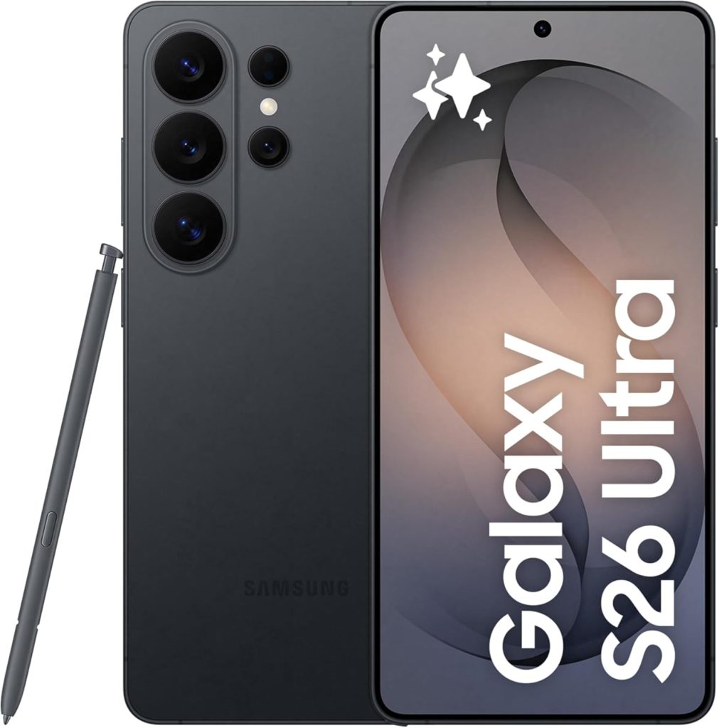 Samsung Galaxy S26 Ultra Siyah, 256GB Depolama, Yapay Zeka Telefonu, 12GB Bellek, Özelleştirilmiş AP, Yerleşik Gizlilik Ekranı, Photo Assist, 200MP Kamera, 5000mAh Pil