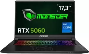 Monster Tulpar T7 V26.2.14 Intel Core i7 13620H 24GB RAM 1TB SSD 8 GB RTX 5060 Freedos 17,3" FHD 144 Hz Oyun Bilgisayarı