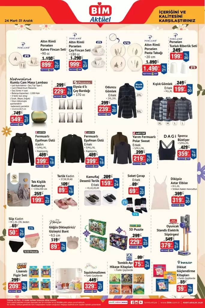 BİM İndirim Broşürü (24 Mart-31 Aralık) – Sayfa 1