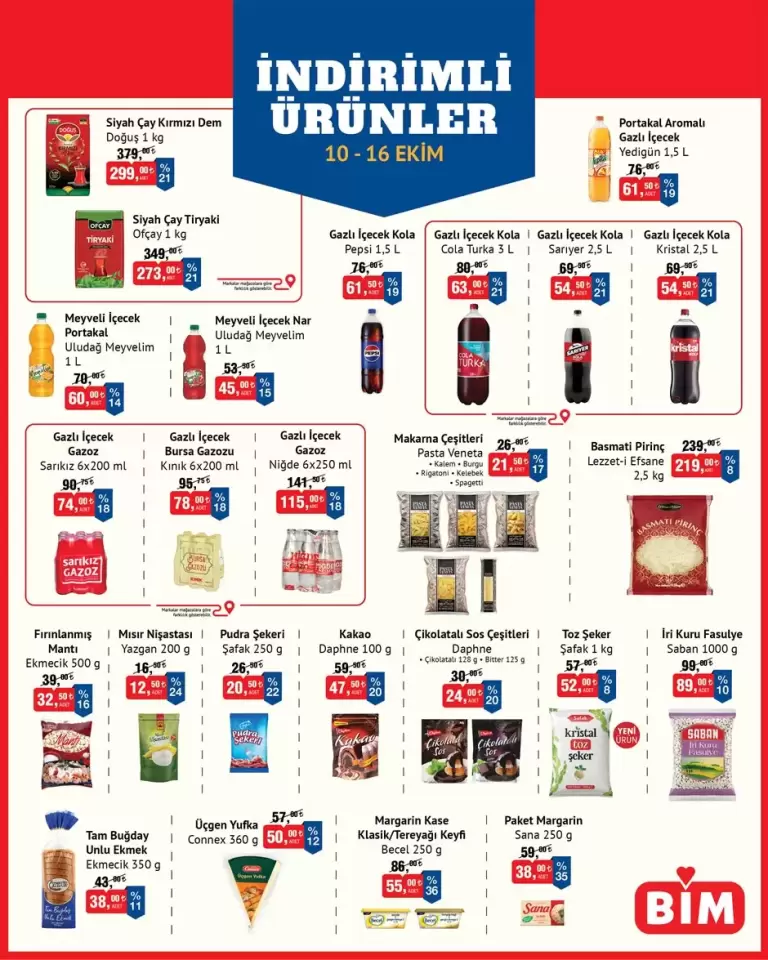 BİM İndirim Broşürü (10-16 Ekim)