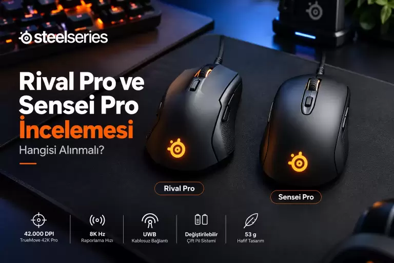 SteelSeries Rival Pro ve Sensei Pro: Hangisi Daha İyi?