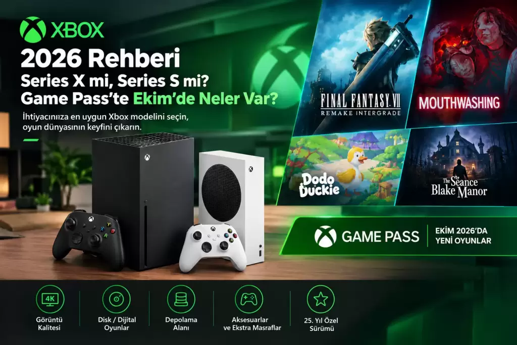 Xbox 2026 Rehberi: Series X mi, Series S mi? Game Pass’te Ekim’de Neler Var?